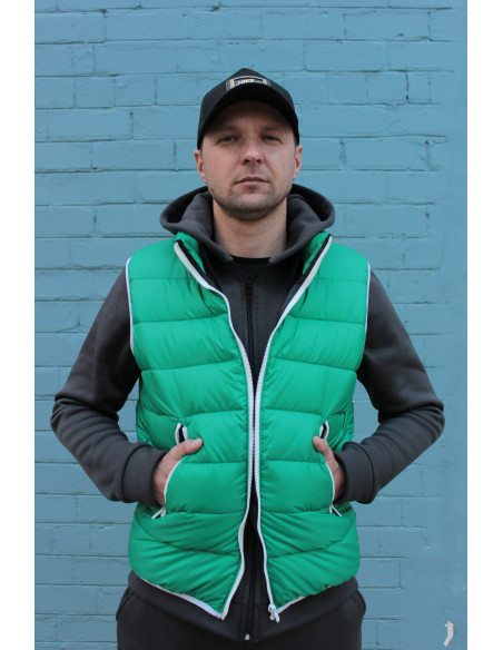 Мужской жилет-безрукавка Sport Green Пух