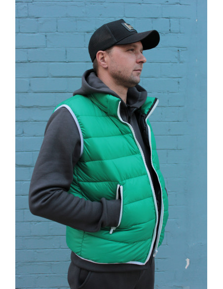 Мужской жилет-безрукавка Sport Green Пух