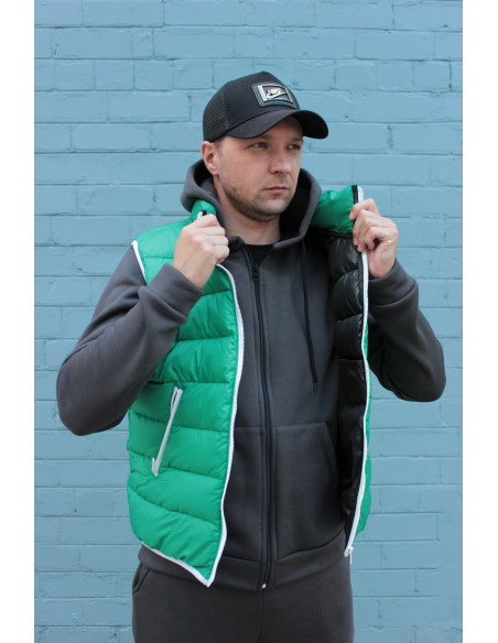 Мужской жилет-безрукавка Sport Green Пух