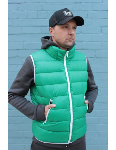 Мужской жилет-безрукавка Sport Green Пух