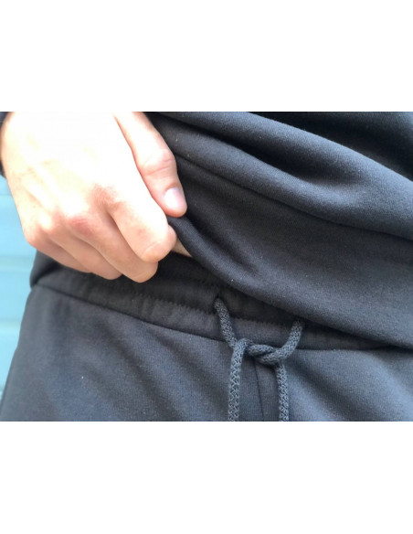 Мужской спортивный костюм Reglan трехнитка на флисе черный
