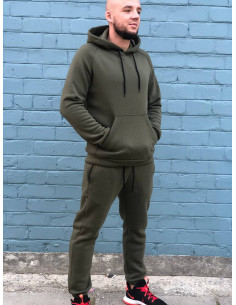 Мужской спортивный костюм Reglan трехнитка на флисе хаки 2