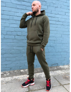 Мужской спортивный костюм Reglan трехнитка на флисе хаки
