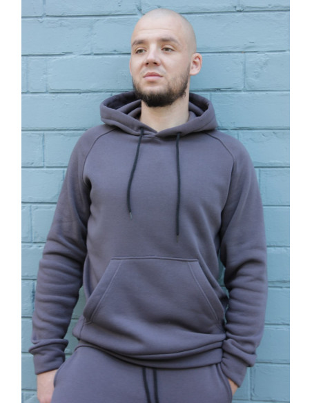 Мужской спортивный костюм Reglan трехнитка на флисе серый