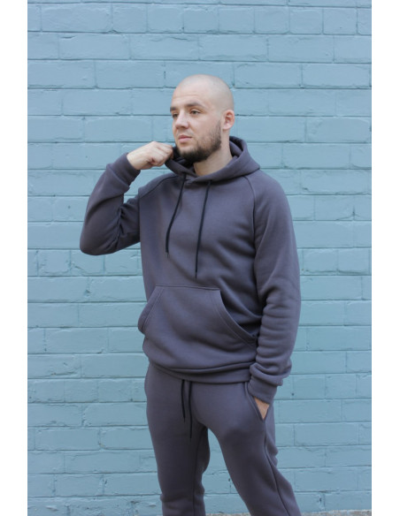 Мужской спортивный костюм Reglan трехнитка на флисе серый