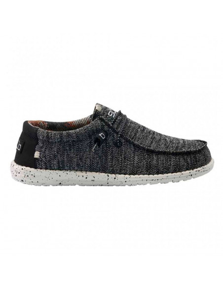 Мужские мокасины Hey Dude Wally Sox Black White 110354912