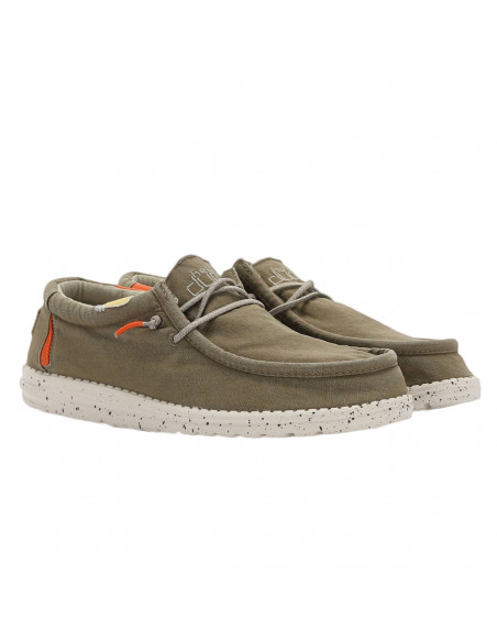 Мужские мокасины Hey Dude Wally Washed Kalamata 1115283304