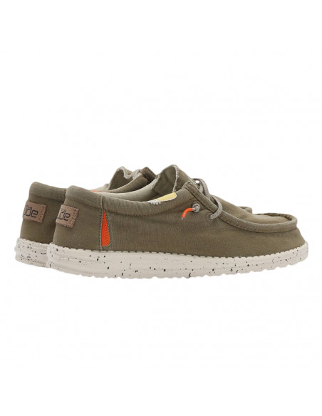Мужские мокасины Hey Dude Wally Washed Kalamata 111528330
