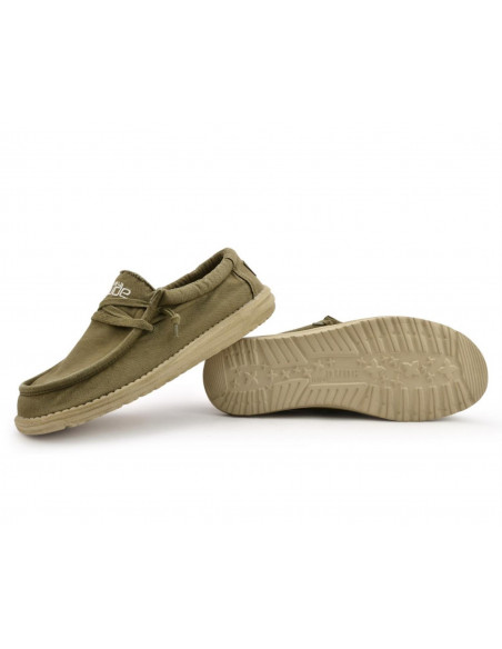 Мужские мокасины Hey Dude Wally Washed Sage 111528400