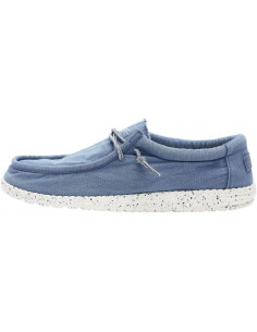 Мужские мокасины Hey Dude Wally Washed Steel Blue 111522615 2