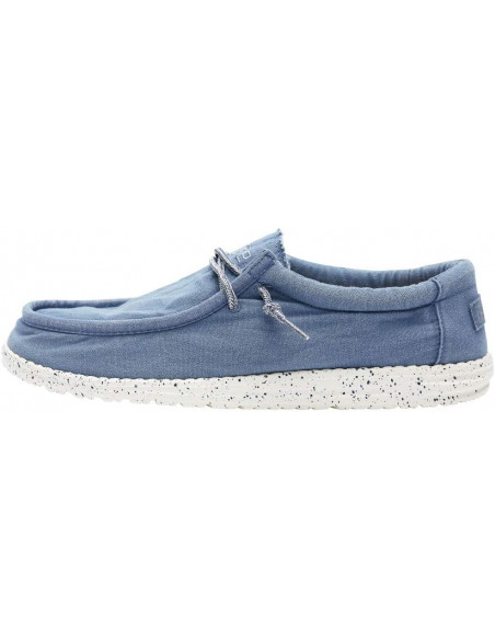 Мужские мокасины Hey Dude Wally Washed Steel Blue 111522615