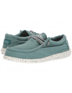 Мужские мокасины Hey Dude Wally Washed Teal 111528303