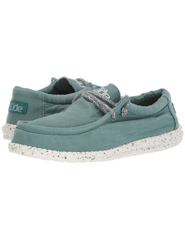 Мужские мокасины Hey Dude Wally Washed Teal 111528303