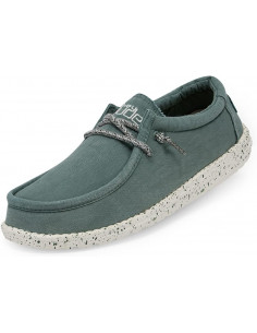 Мужские мокасины Hey Dude Wally Washed Teal 111528303 2