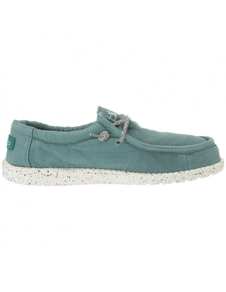 Мужские мокасины Hey Dude Wally Washed Teal 111528303