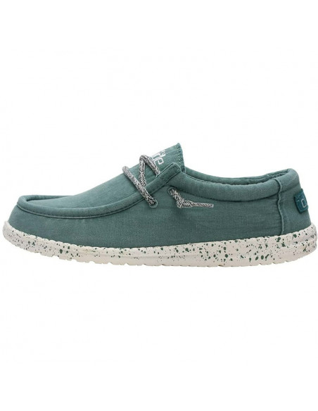 Мужские мокасины Hey Dude Wally Washed Teal 111528303