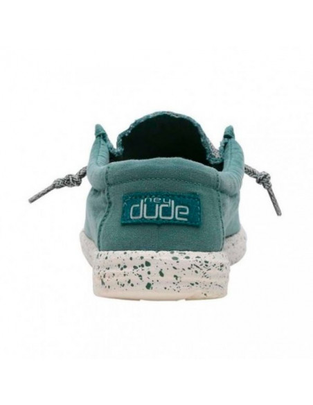 Мужские мокасины Hey Dude Wally Washed Teal 111528303