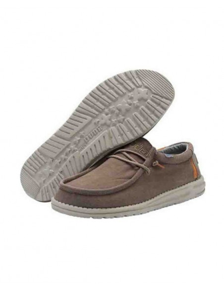 Мужские мокасины Hey Dude Wally Washed Walnut 111520551