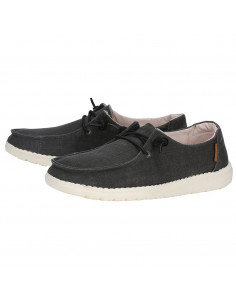 Мокасины женские Hey Dude Wendy Chambray Off Black 121414949 2