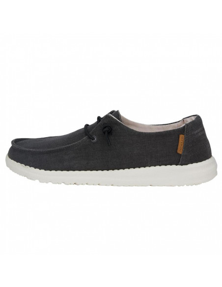 Мокасины женские Hey Dude Wendy Chambray Off Black 121414949