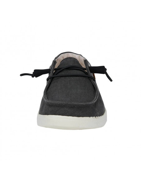 Мокасины женские Hey Dude Wendy Chambray Off Black 121414949