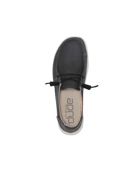 Мокасины женские Hey Dude Wendy Chambray Off Black 121414949