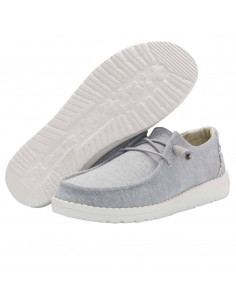 Мокасины женские Hey Dude Wendy Stretch Fleece Glacier Grey 121413220