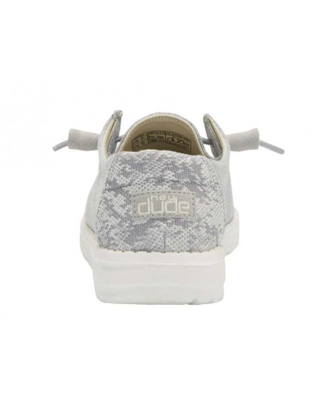 Мокасины женские Hey Dude Wendy Stretch Fleece Glacier Grey 121413220