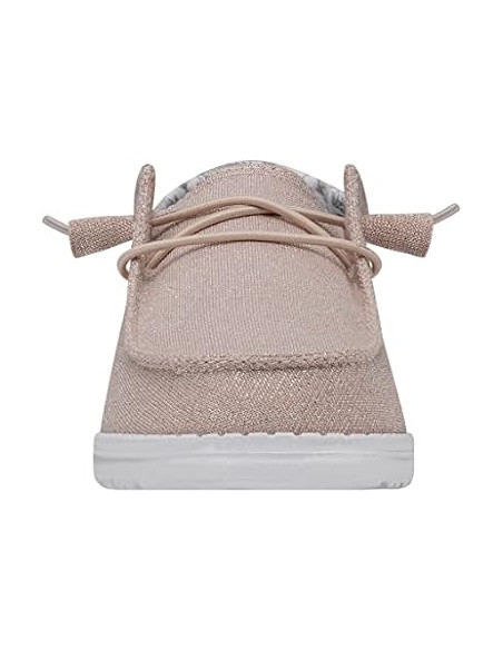 Мокасины женские Hey Dude Wendy Stretch Sparkling Pink