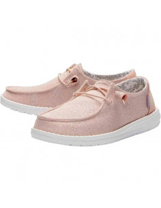 Мокасины женские Hey Dude Wendy Stretch Sparkling Pink 2