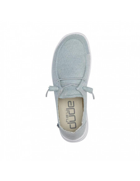 Мокасины женские Hey Dude Wendy Stretch Sparkling Sky Blue 121412137