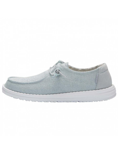 Мокасины женские Hey Dude Wendy Stretch Sparkling Sky Blue 121412137