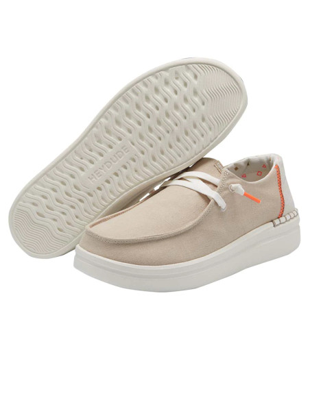Мокасины женские Hey Dude Wendy Rise Chambray Sandshell 121940407