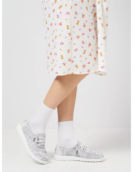 Мокасины женские Hey Dude Wendy Sox Glacier Grey 121922672