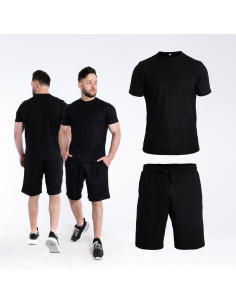 Мужской костюм шорты + футболка CoolMax Black - есть БАТАЛЫ до 10XL 2