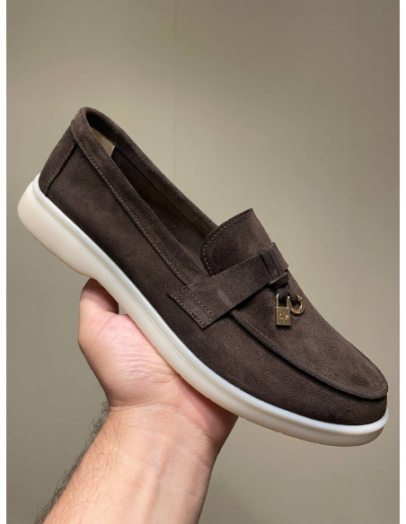 Женские лоферы Loro Piana Brown