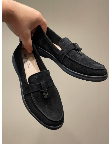 Женские лоферы Loro Piana Black