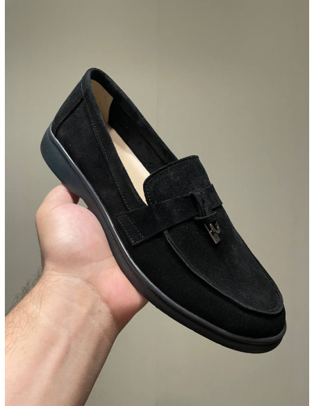 Женские лоферы Loro Piana Black