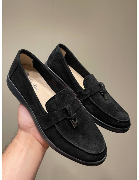 Женские лоферы Loro Piana Black