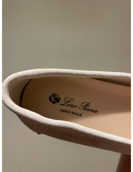 Женские лоферы Loro Piana Beige