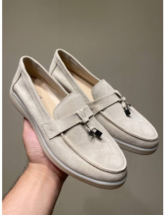 Женские лоферы Loro Piana Beige 2