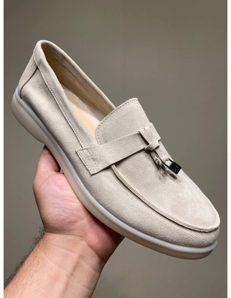 Женские лоферы Loro Piana Beige