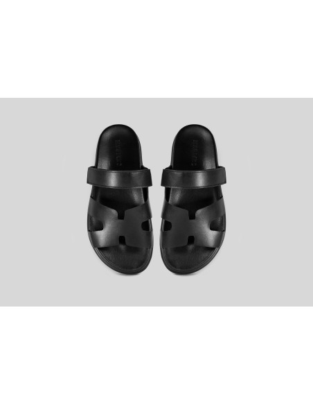 Женские шлепанцы HERMES Slippers Total Black