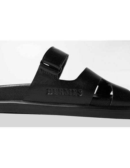 Женские шлепанцы HERMES Slippers Total Black