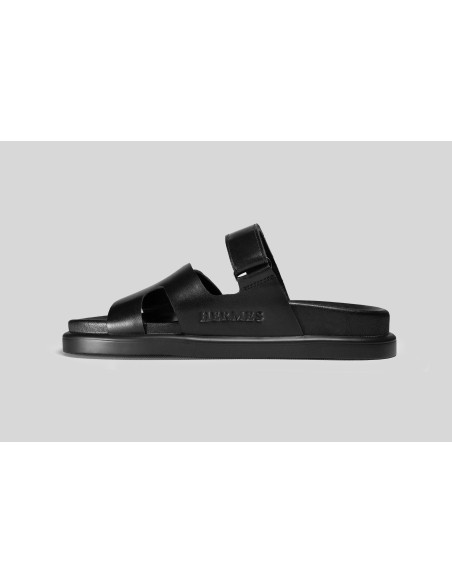 Женские шлепанцы HERMES Slippers Total Black