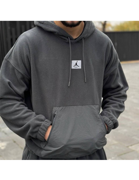 Мужской спортивный костюм Jordan Flight Pollar Fleece Grey