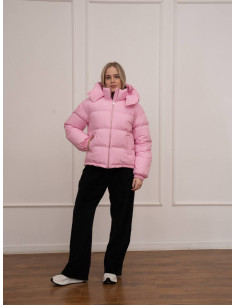 Женская короткая весенняя куртка SELIN Pink - матовый 2