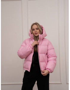 Женская короткая весенняя куртка SELIN Pink - матовый