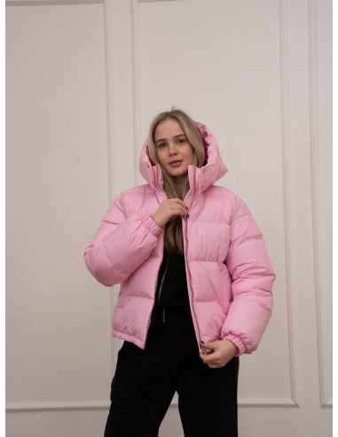 Женская короткая весенняя куртка SELIN Pink - матовый