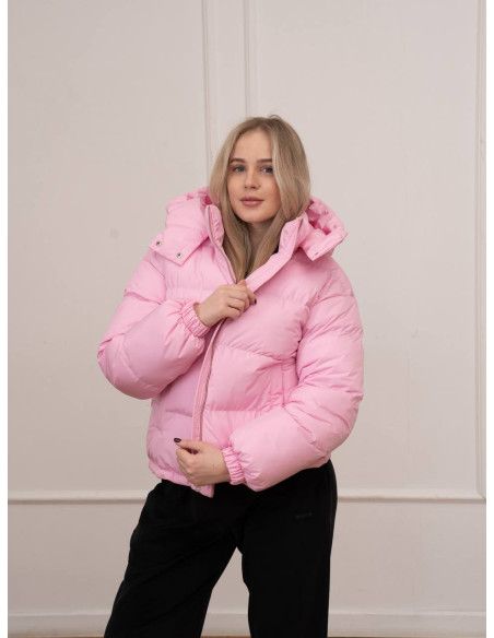 Женская короткая весенняя куртка SELIN Pink - матовый